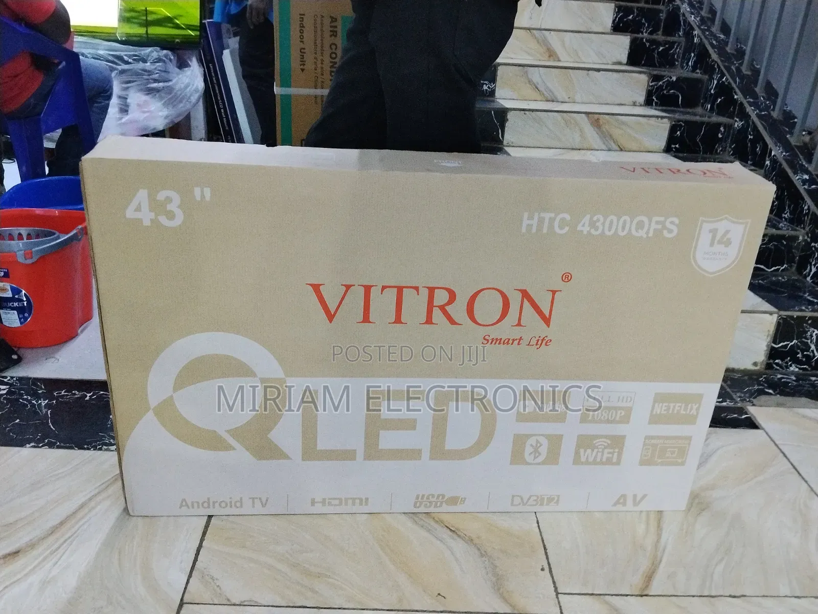 Vitron 43′′ (2024 Model) Frameless Smart Android Full Hd Tv