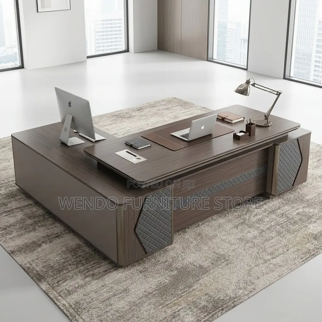 Office Desk : G12 2.4-Meter L-Shaped Executive Office Desk