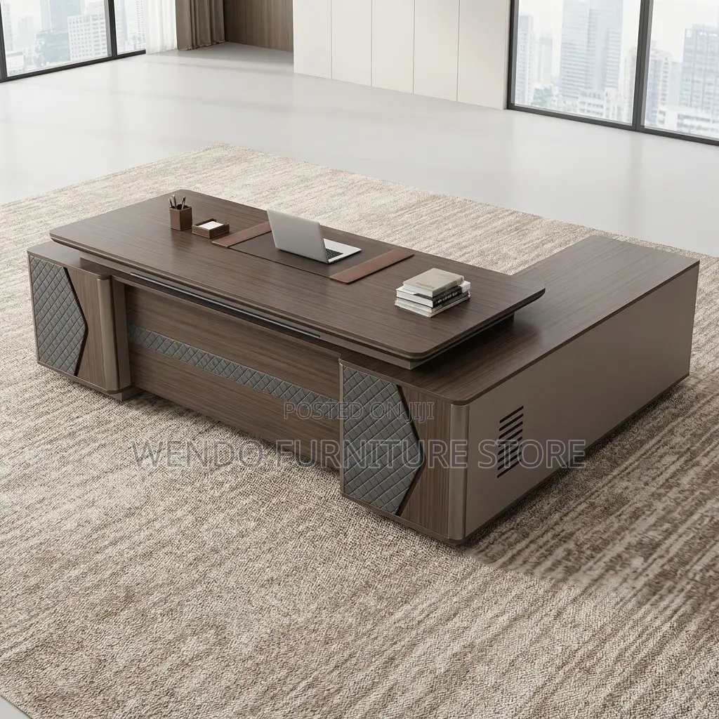 Office Desk : G12 2.4-Meter L-Shaped Executive Office Desk