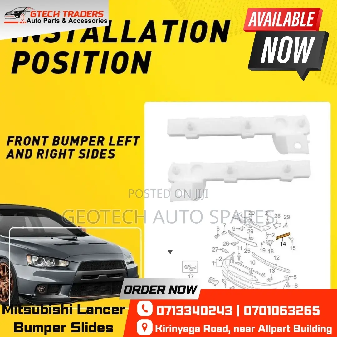Mitsubishi Lancer Bumper Slides – Genuine | Nairobi