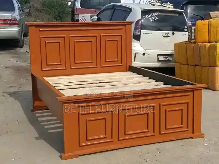 Brown Wood Bed 5x6