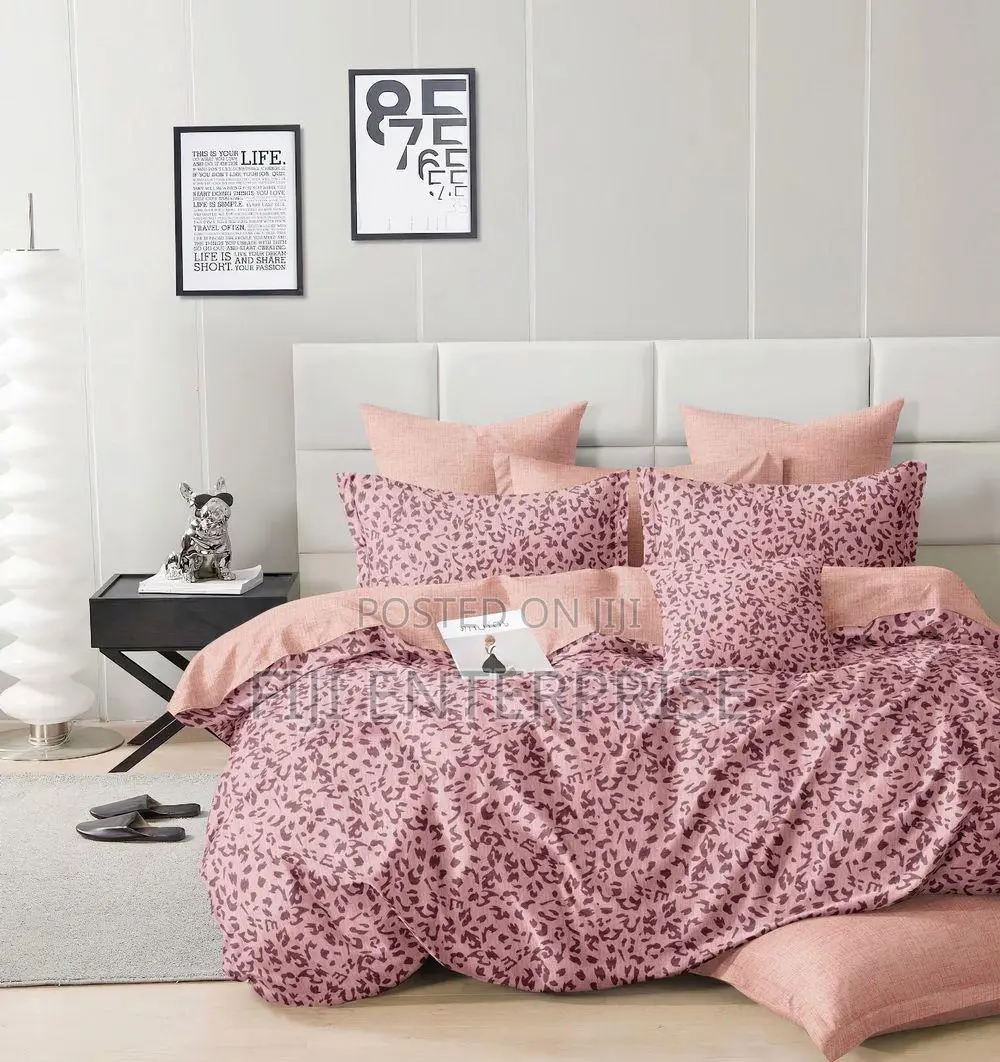 Binded Cotton Duvet Set – 6×6 6×7 | Bedsheet 2 Pillowcases