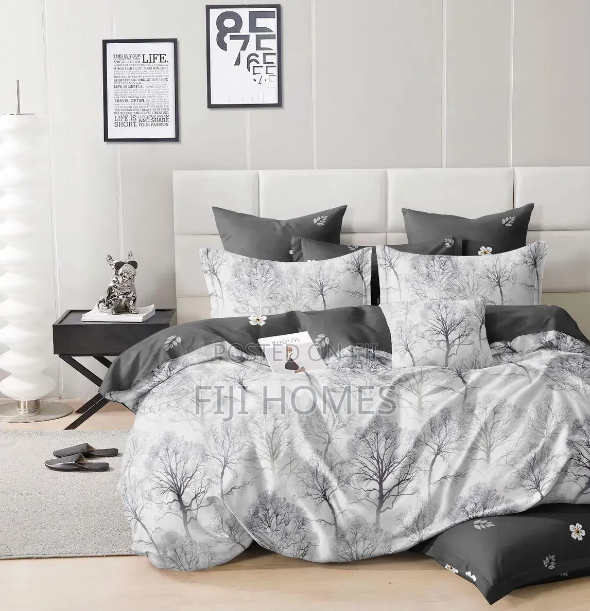Cotton Binded Duvet Set 5x6 | Bedsheet + 2 Pillowcases