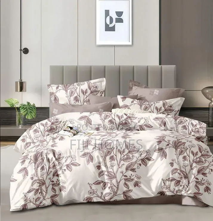 Cotton Binded Duvet Set 5x6 | Bedsheet + 2 Pillowcases