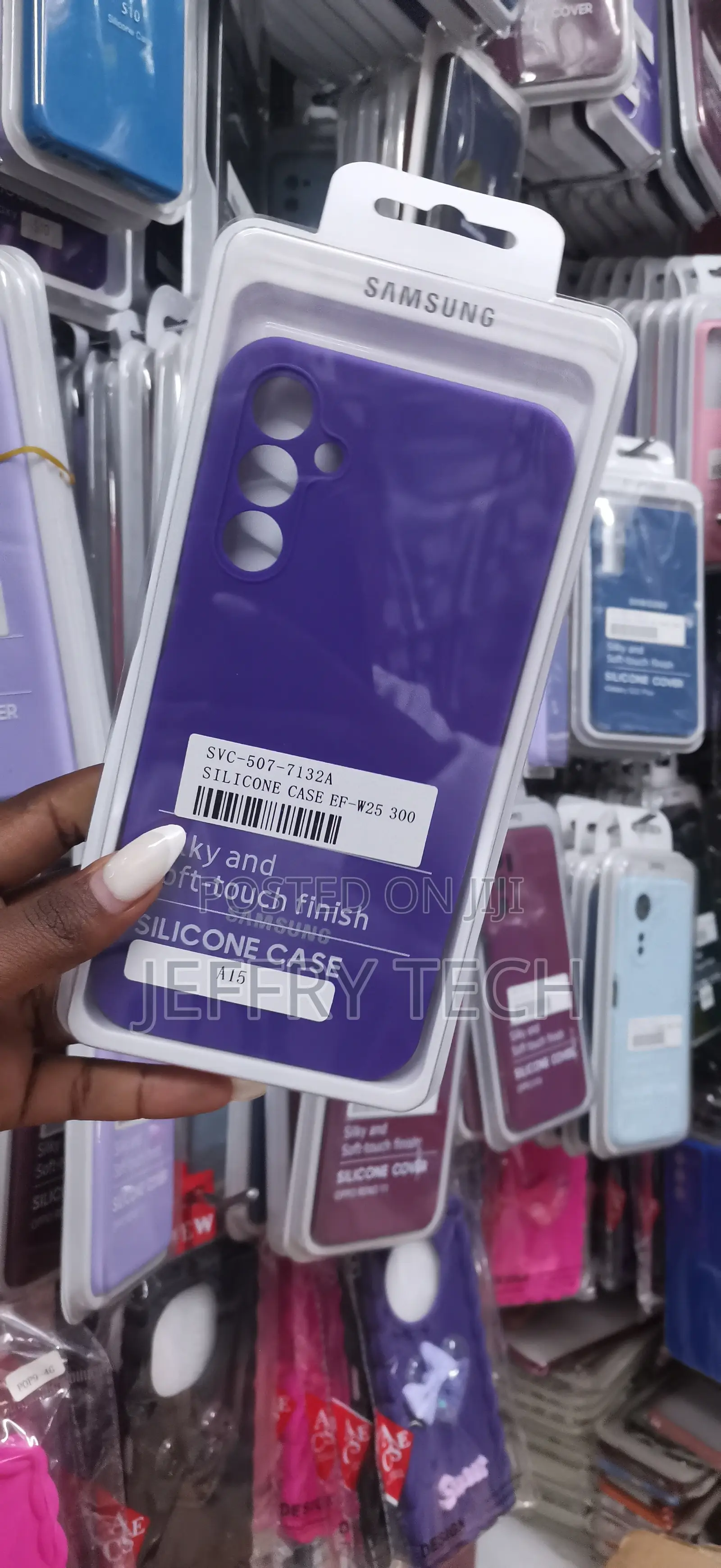 Samsung Galaxy A15 Silicone Case in Purple Luxe Case