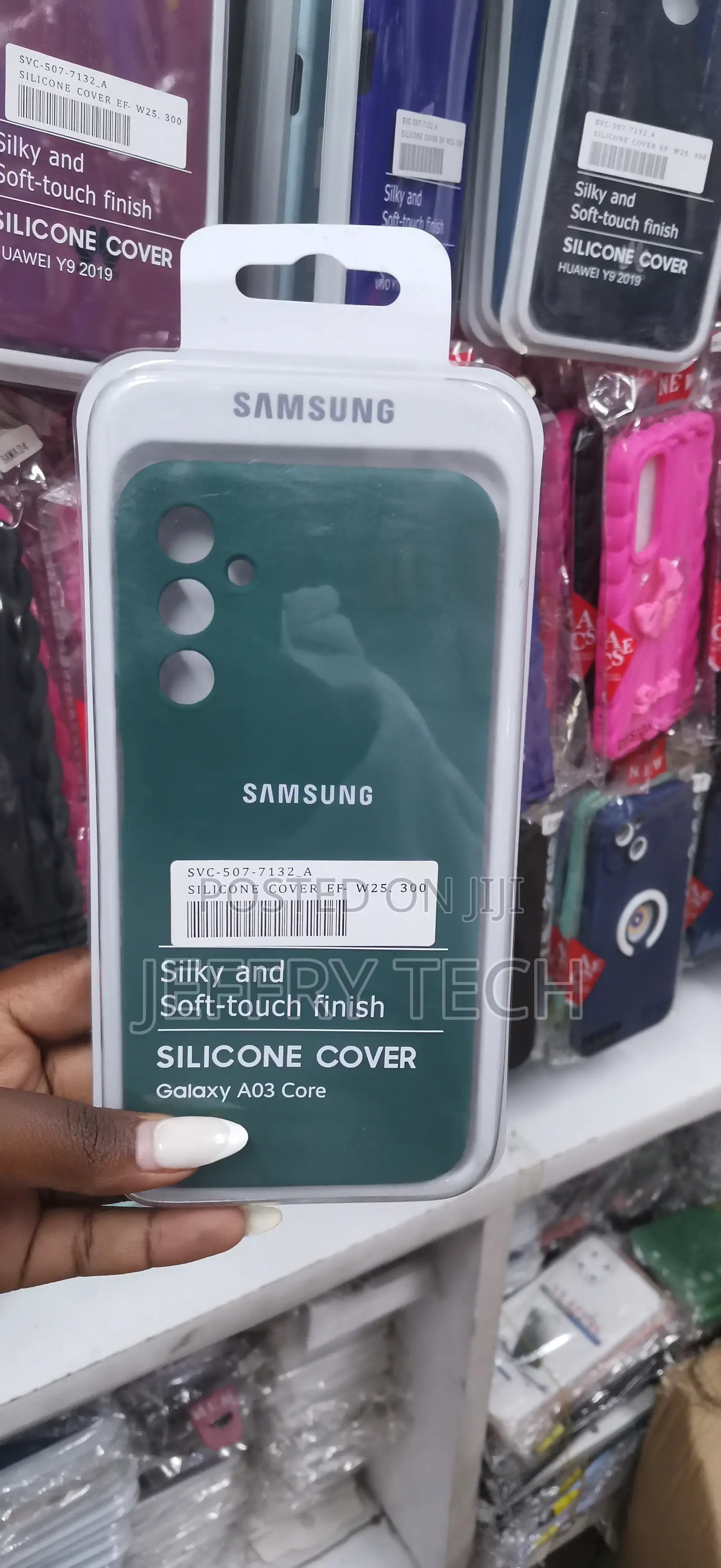 Galaxy A03 Core Dark Green Silicon Matte Finish Case