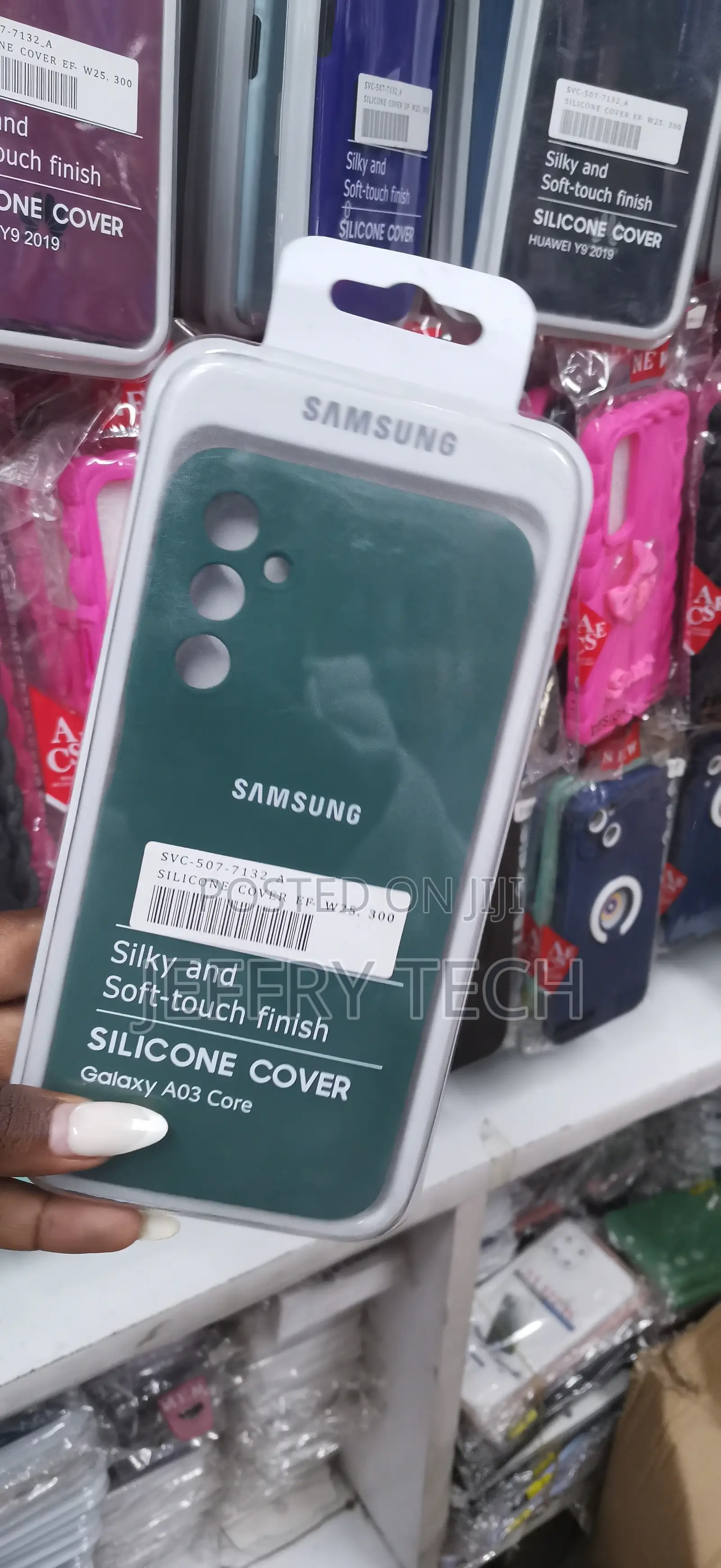 Galaxy A03 Core Dark Green Silicon Matte Finish Case