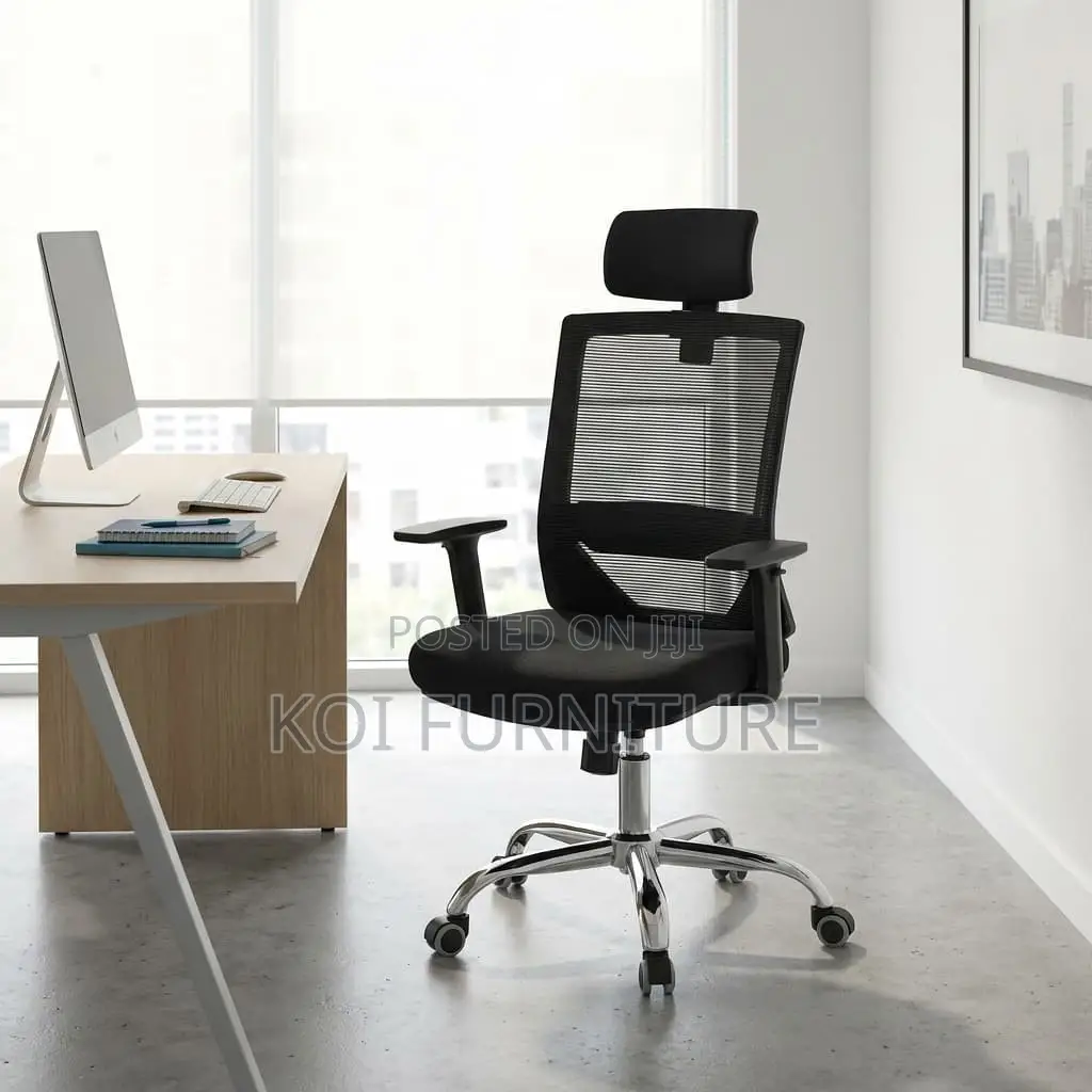 Office Chair : G12 Black High-Back Ergonomic Mesh Office Chair