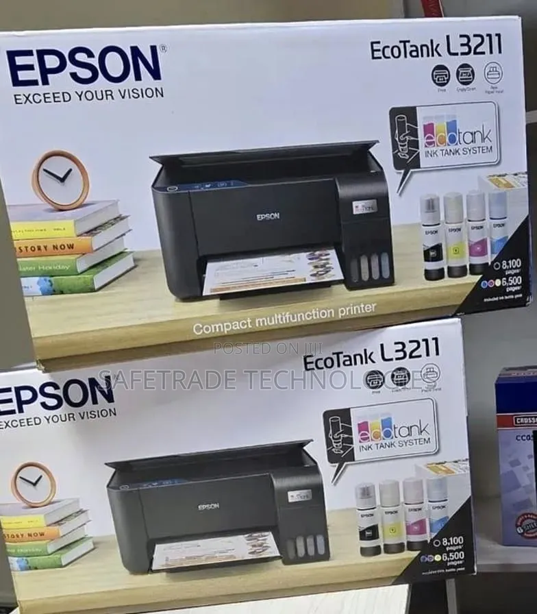Genuine Epson Ecotank L3211 A4 All-in-One Tank Printer Wired Usb