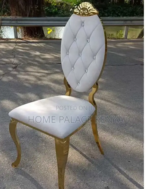 Event Chair: Hotel Banquet Dining Chair With Gold Metal Frame