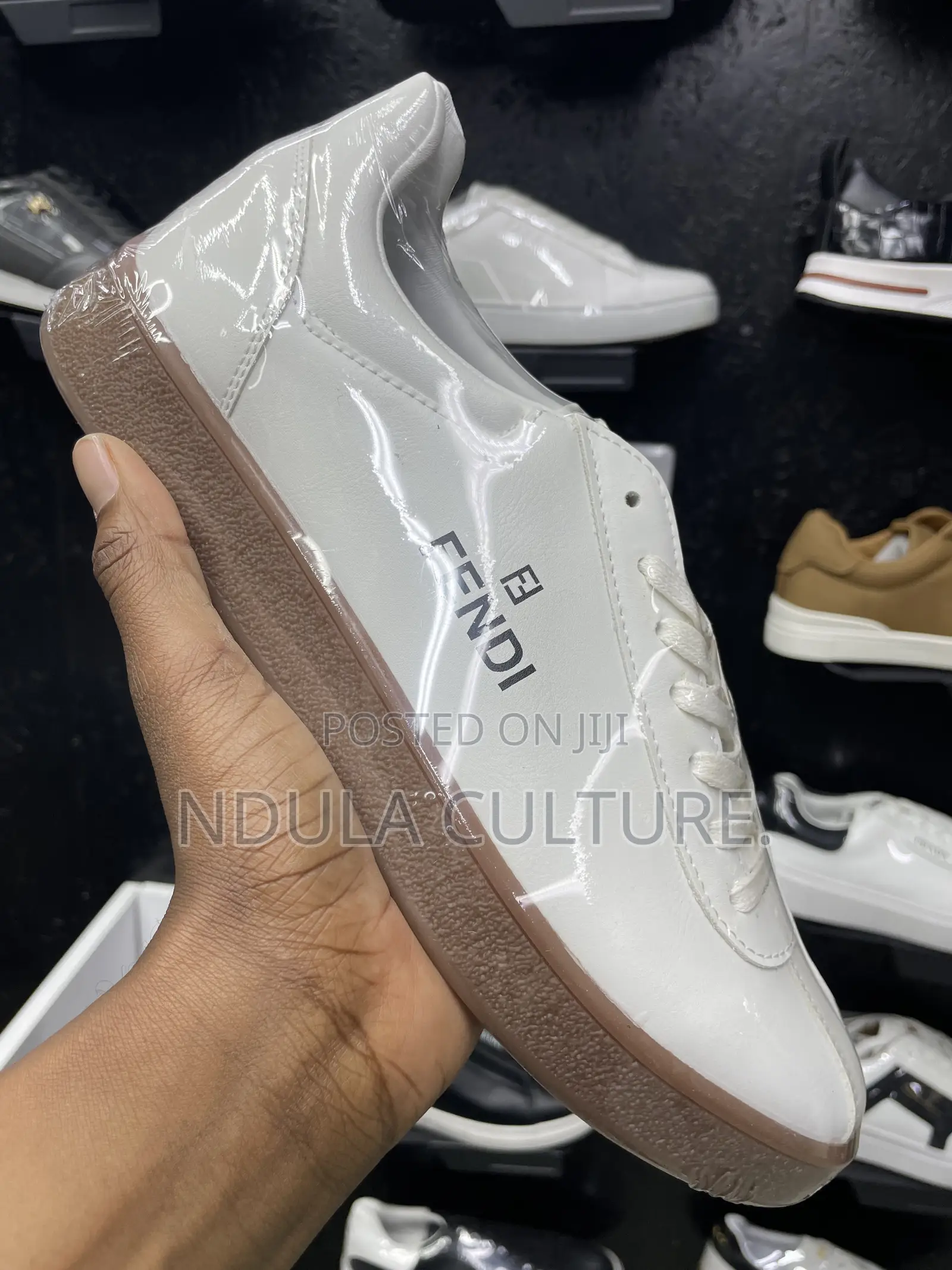 Fendi Leather Casual Sneakers