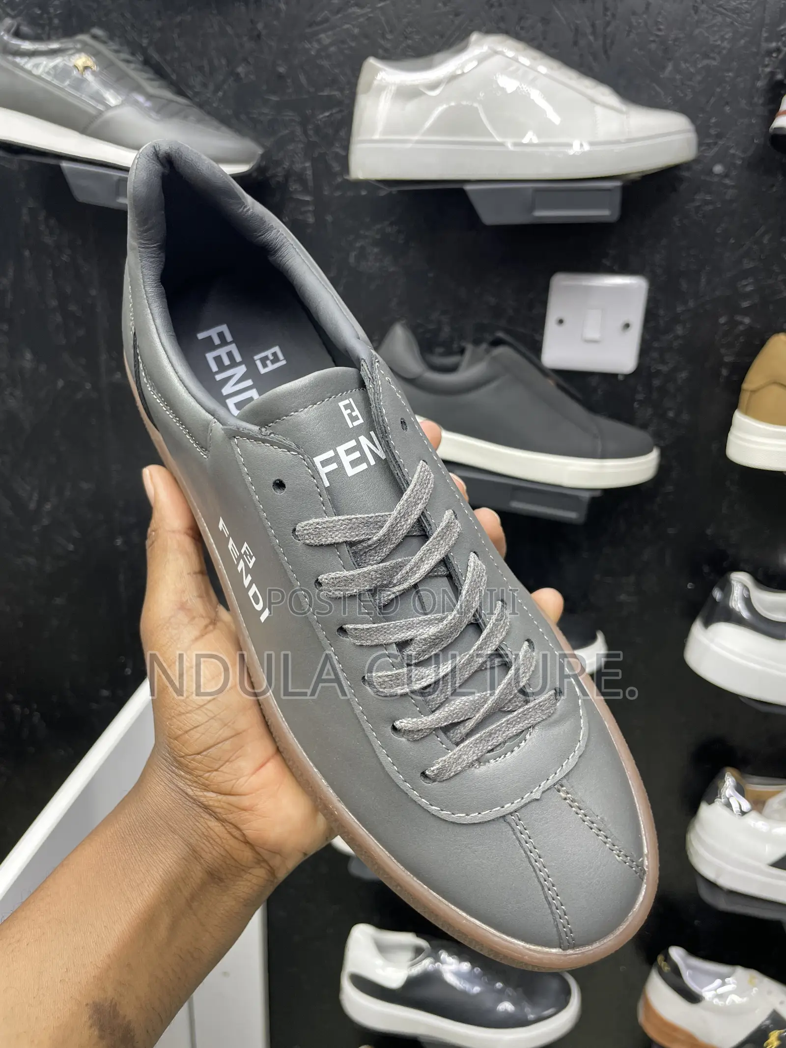 Fendi Leather Casual Sneakers