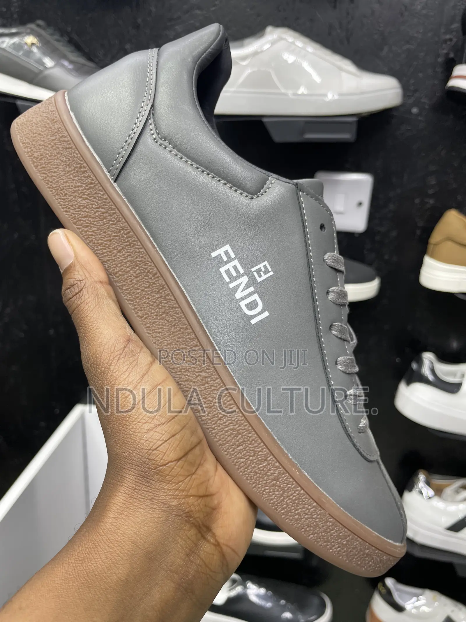 Fendi Leather Casual Sneakers