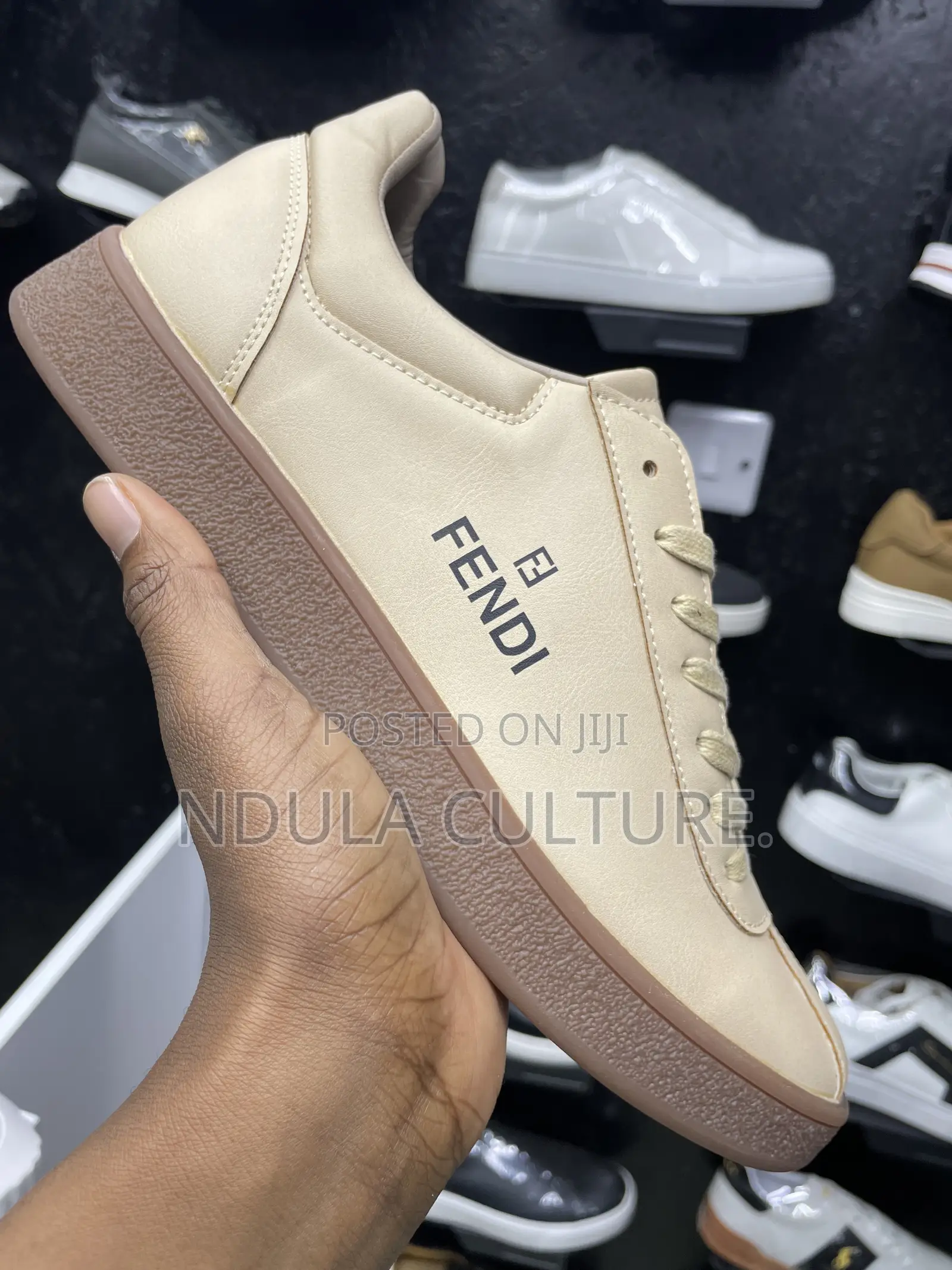 Fendi Leather Casual Sneakers