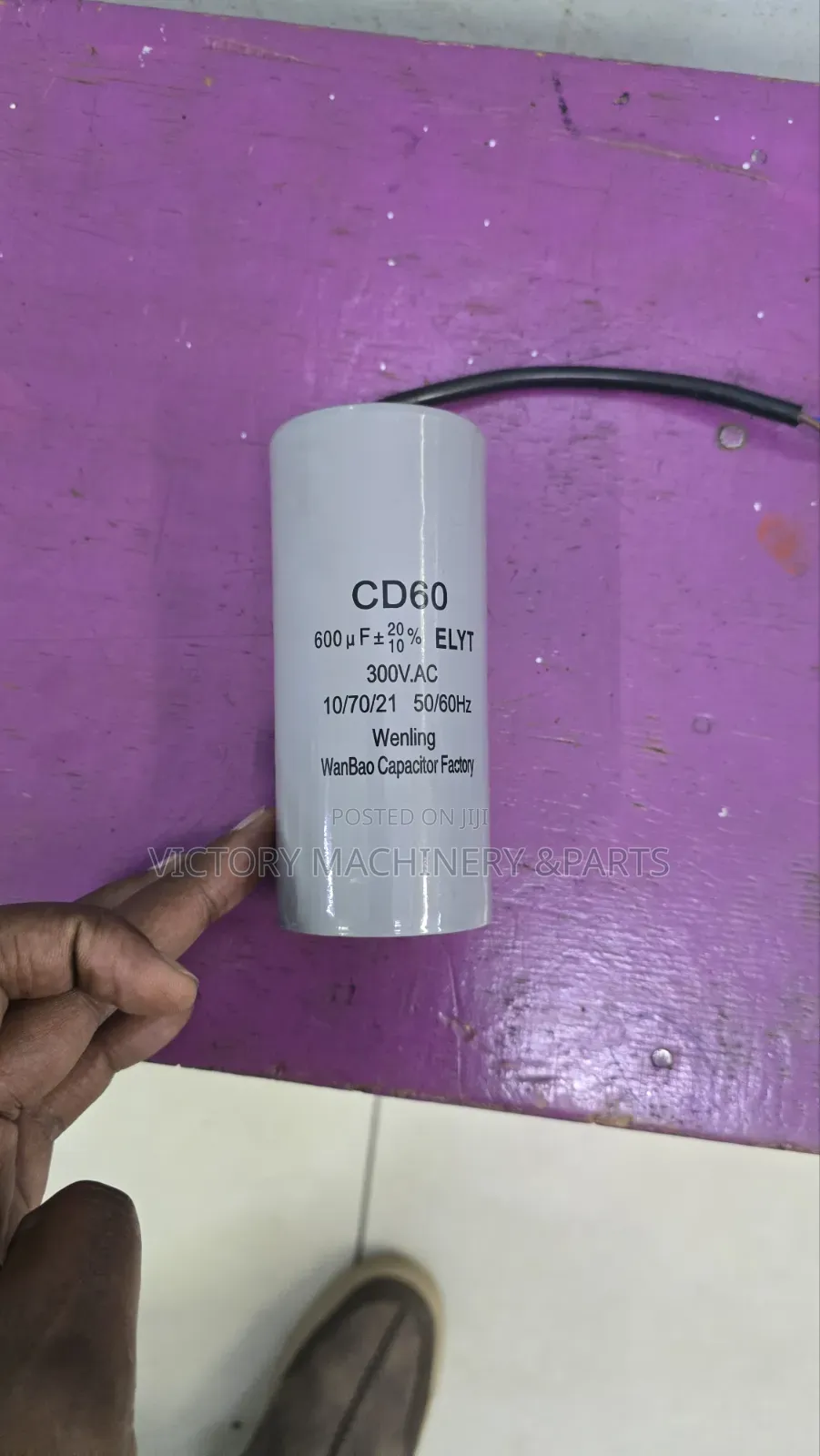 600uf Starting Wired Capacitor 300 Vac