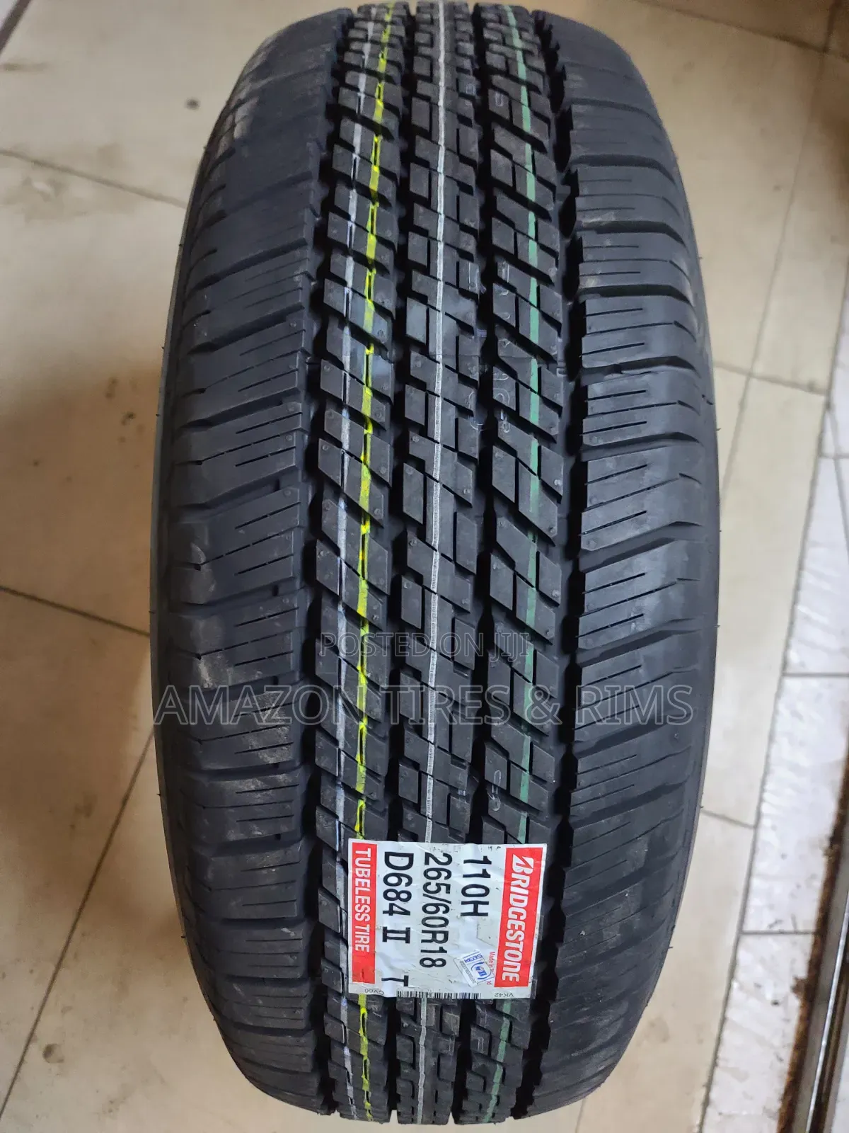 265/60r18 Bridgestone Tyres 110h D64