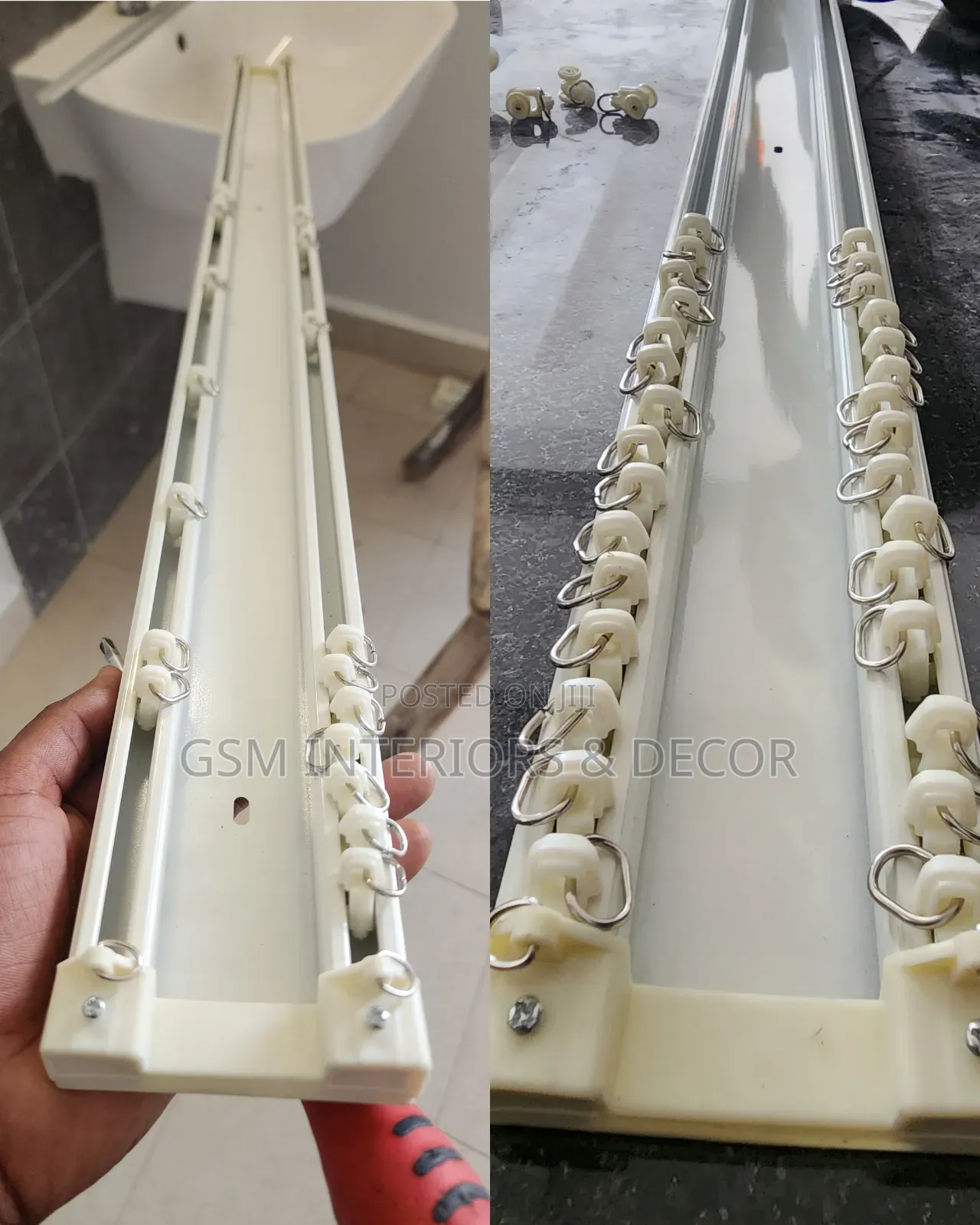 Aluminium Curtain Rails With Hooks Curtains Accessories