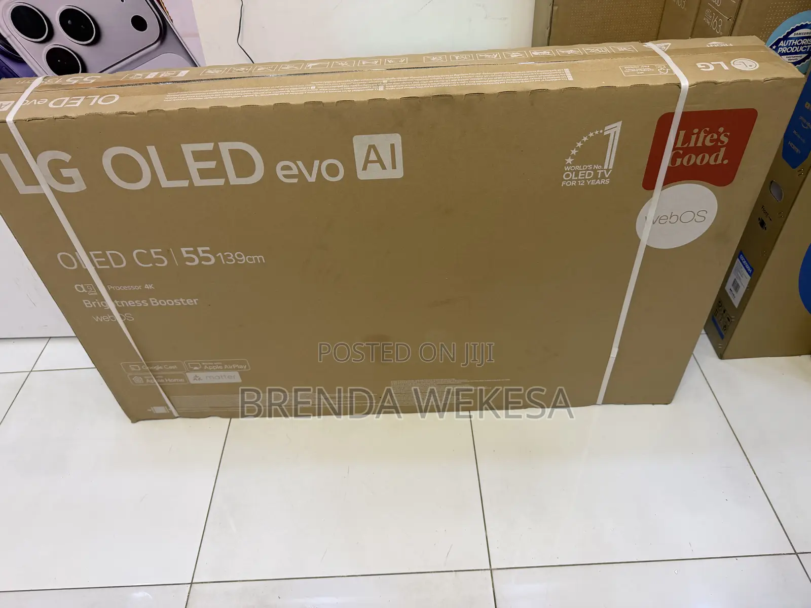 Lg 55 Inch Oled Evo Ai C5 HDR Smart Tv 55c5