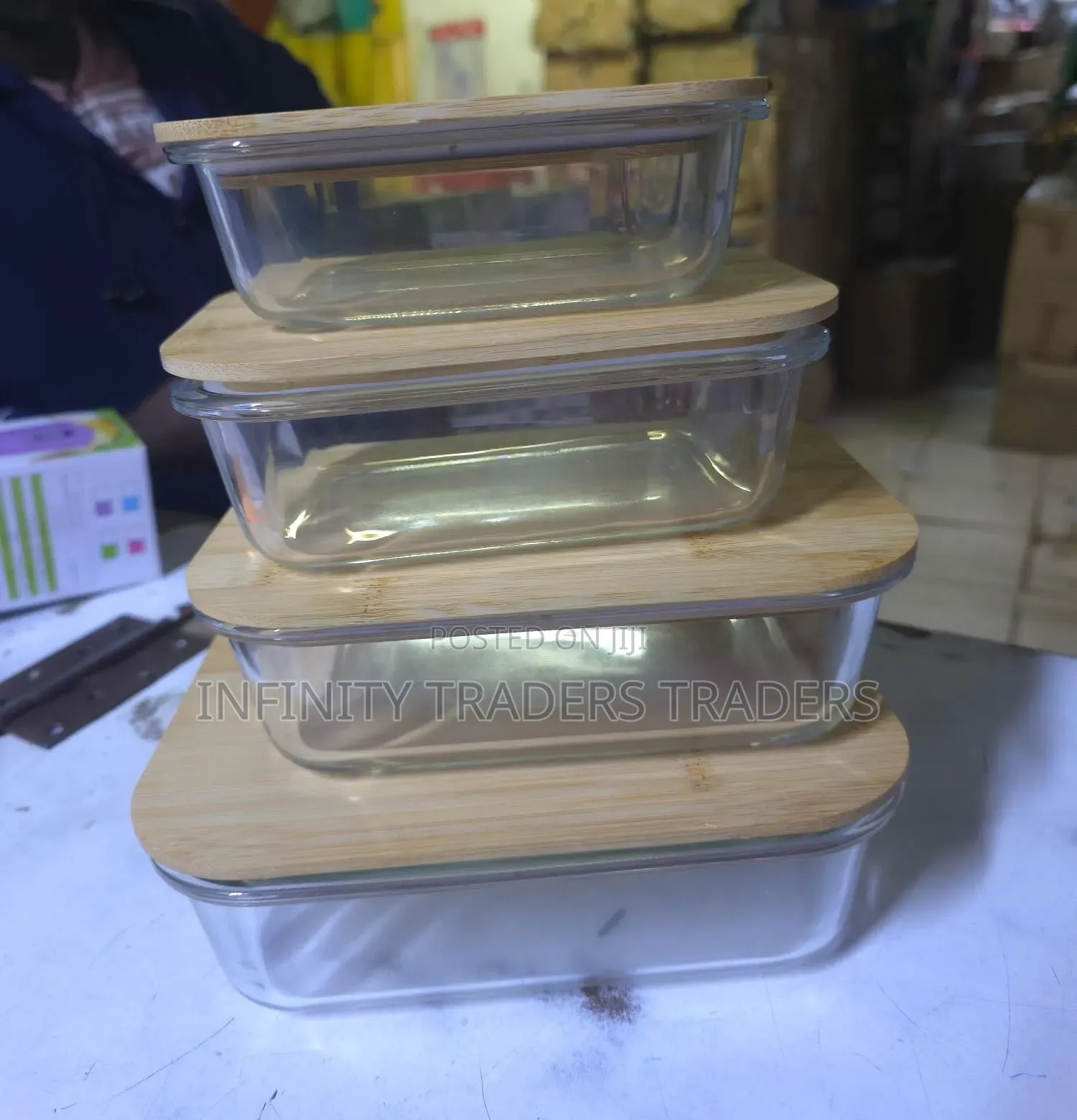 4 PCS Glass Storage/ Baking Bowl