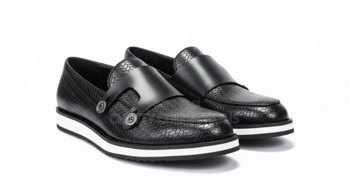 Black Laceless Smart Casuals Shoes Size 40 to 45