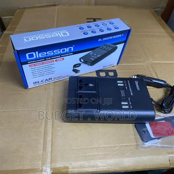 Olesson Portable Car Power Station 150w – Smart Fast Charging Inverter