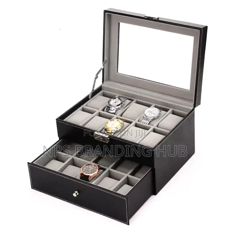 20 Slots Leather Watch Organizer Tet