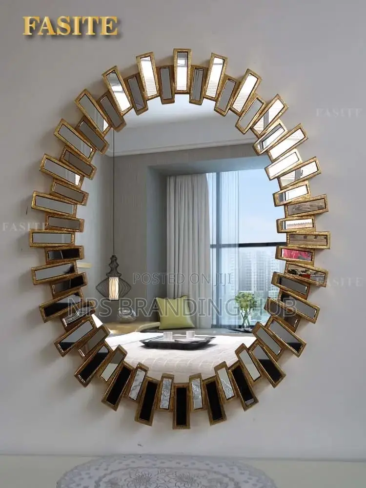 Sunburst Oval Luxury Wall Decor Mirror 95*70cm Tet
