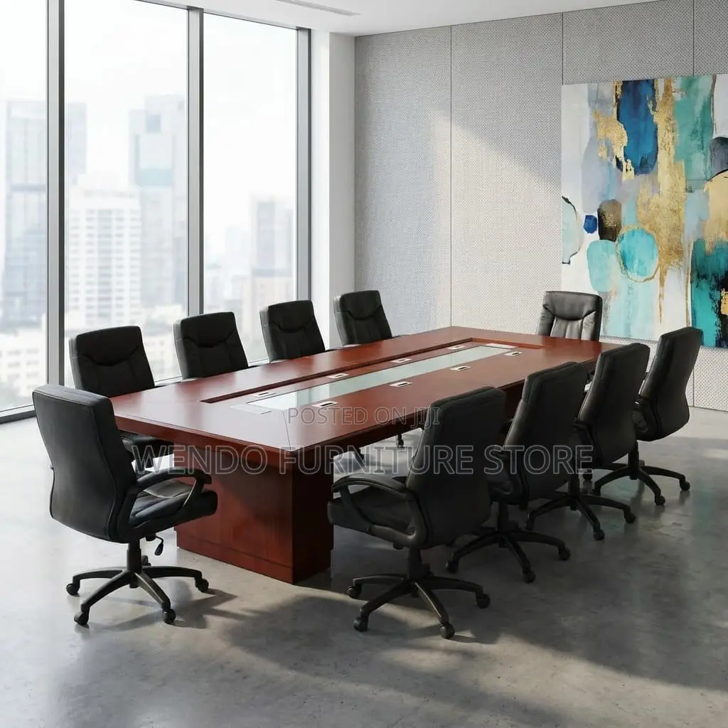 Office Table : 3.6-Meter Boardroom Meeting Table