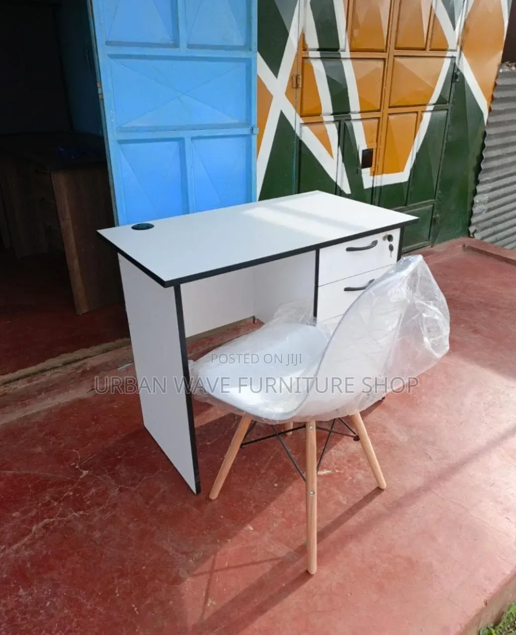 Pure White Eames+Study Desk