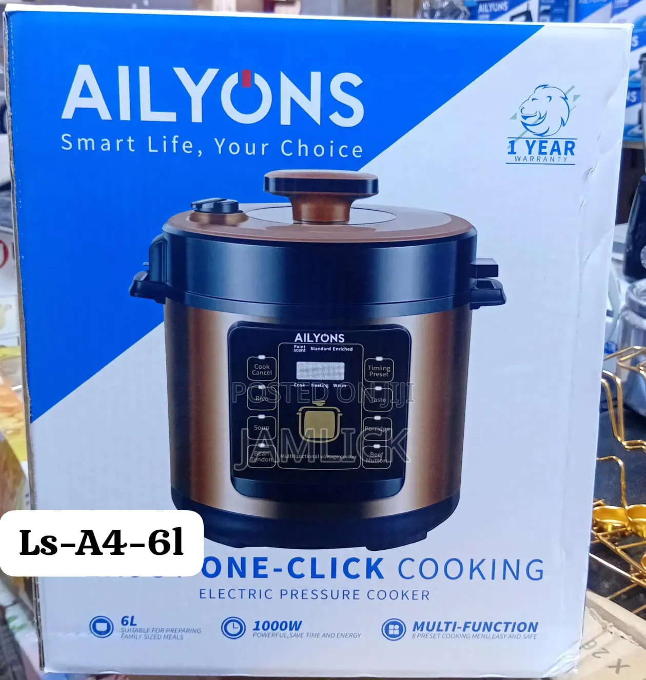 Ailyons 6l Electric Pressure Cooker - Aw