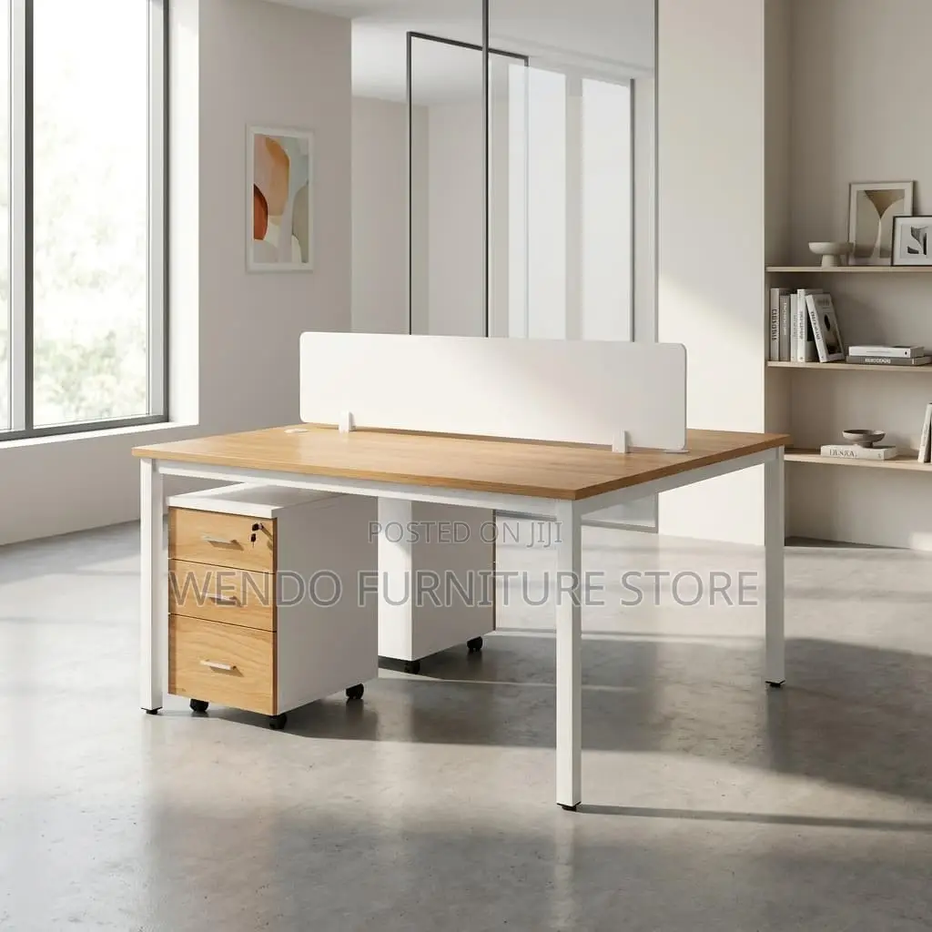 Office Table : Hunika 2-Person Office Workstation