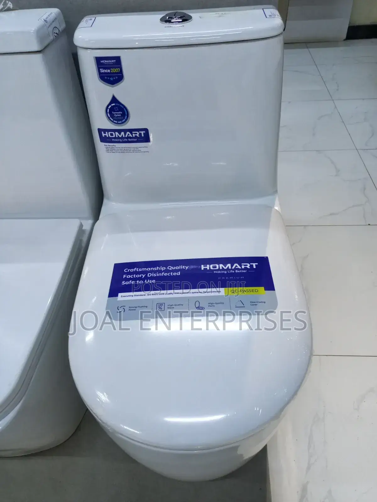 Oval One Ceramic Piece Toilet