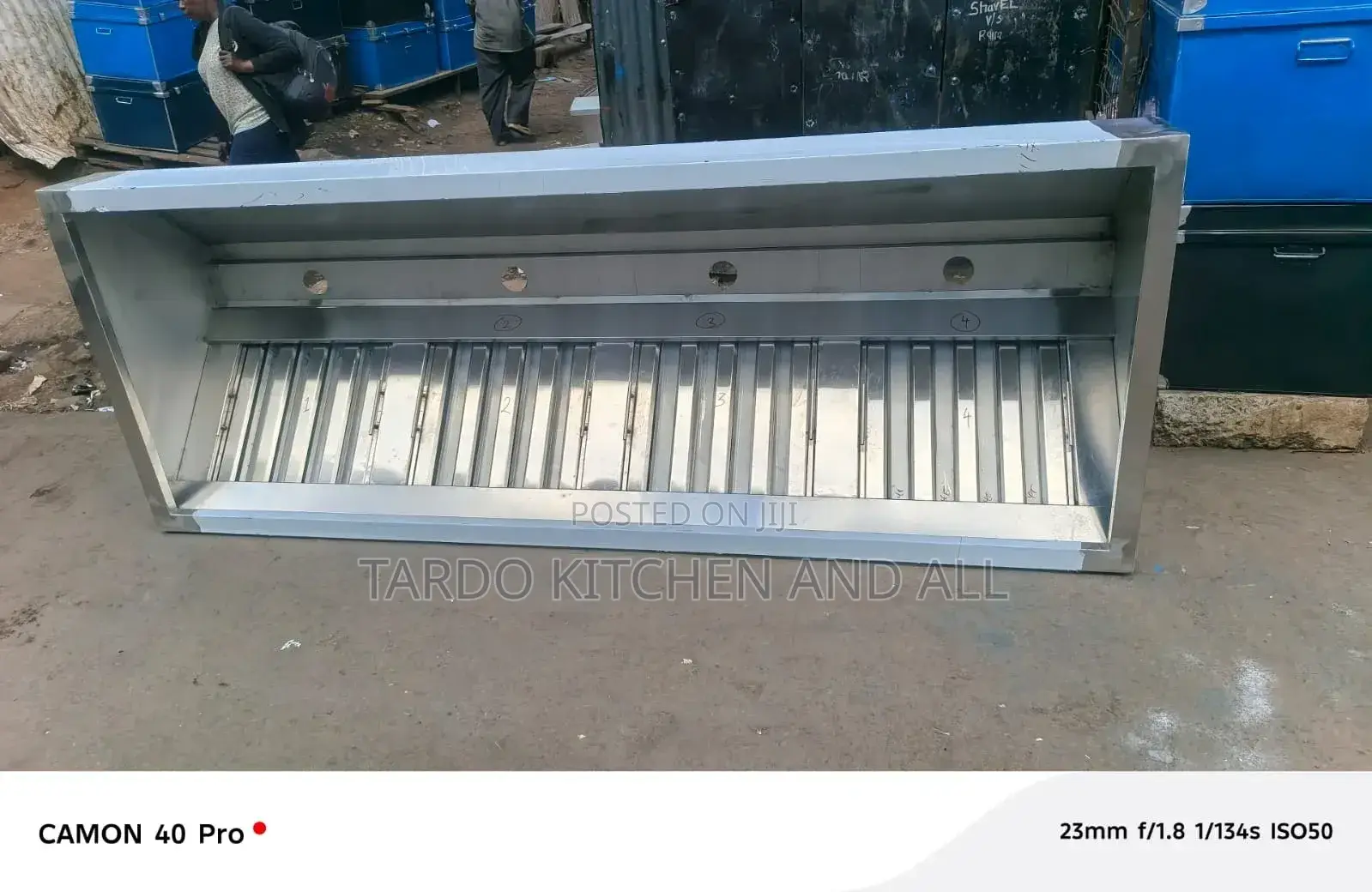 Stainless Steel Kitchen Hood.