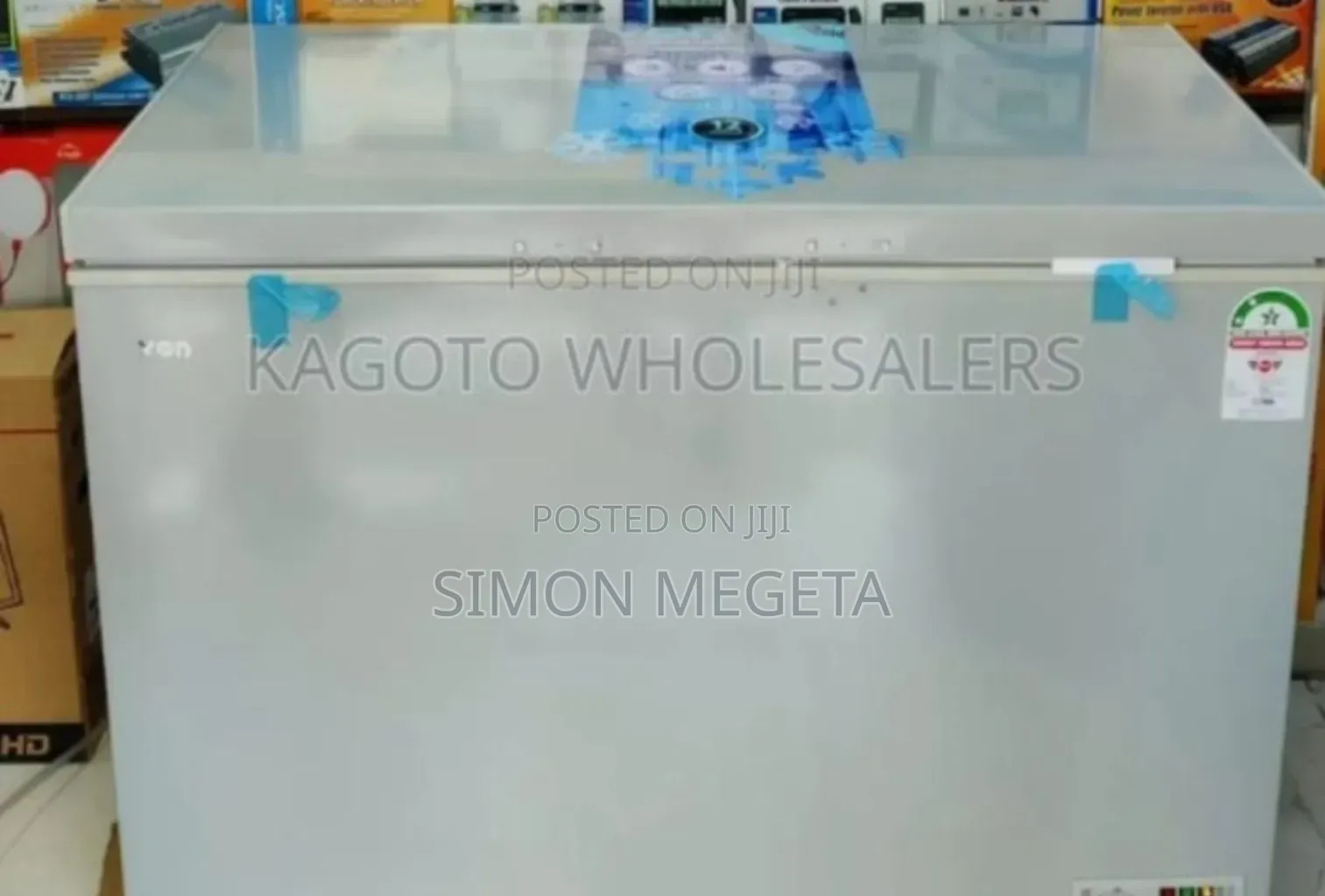 White Von 250l Deep Freezer