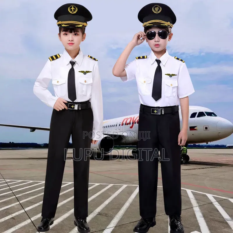 Kids Pilot Costume Professional Air Force Uniform From Age 4 To14 Yrs