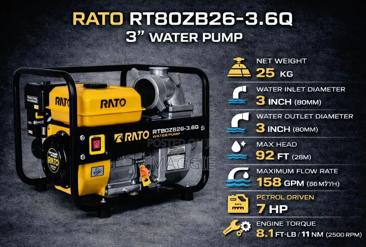 3" Water Pump Rato