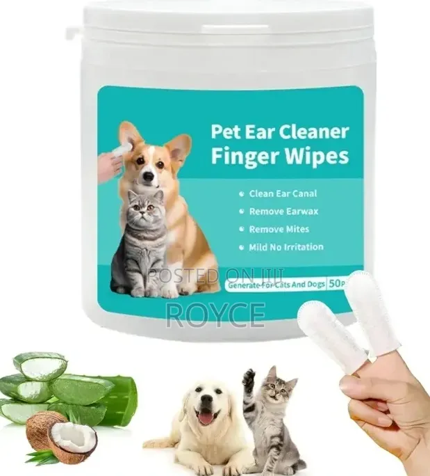 Pet Ear Cleaner Finger Wipes