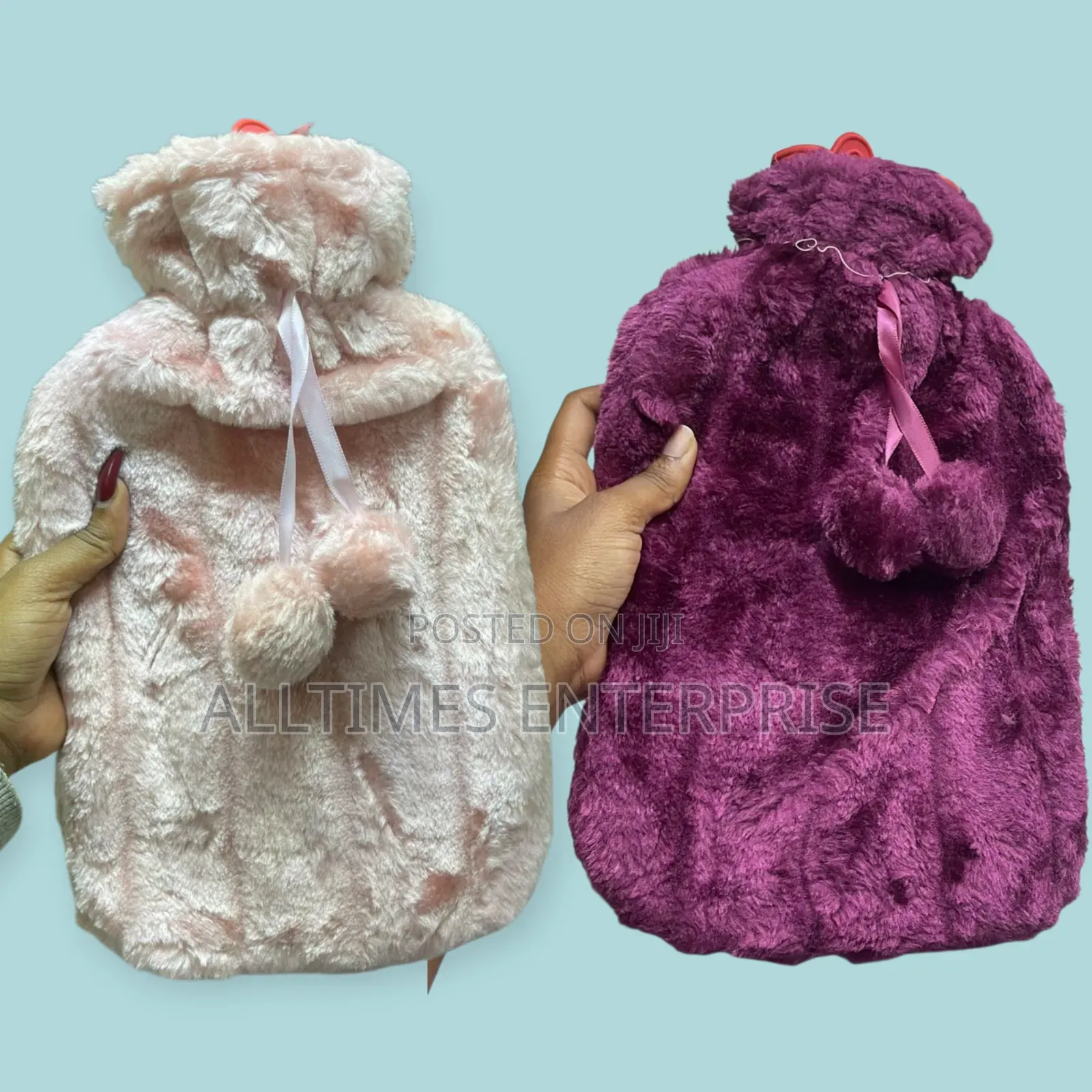 2l Hot Water Bottle Faux Fur Color: Maroon, Pink, Gray Size: 2l