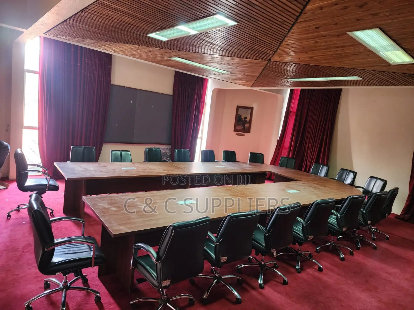U-Shaped Modern Boardroom Table