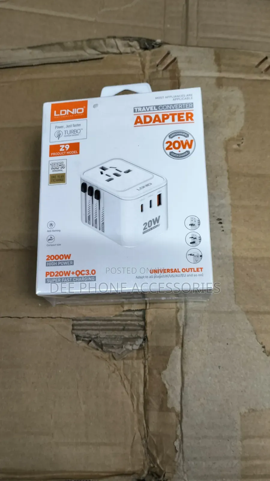 Ldnio 20w International Travel Adapter