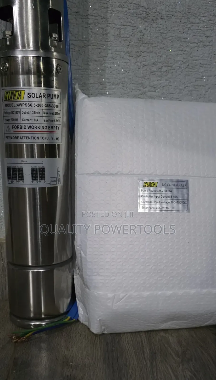 260m 3000w Kunda Solar Pump