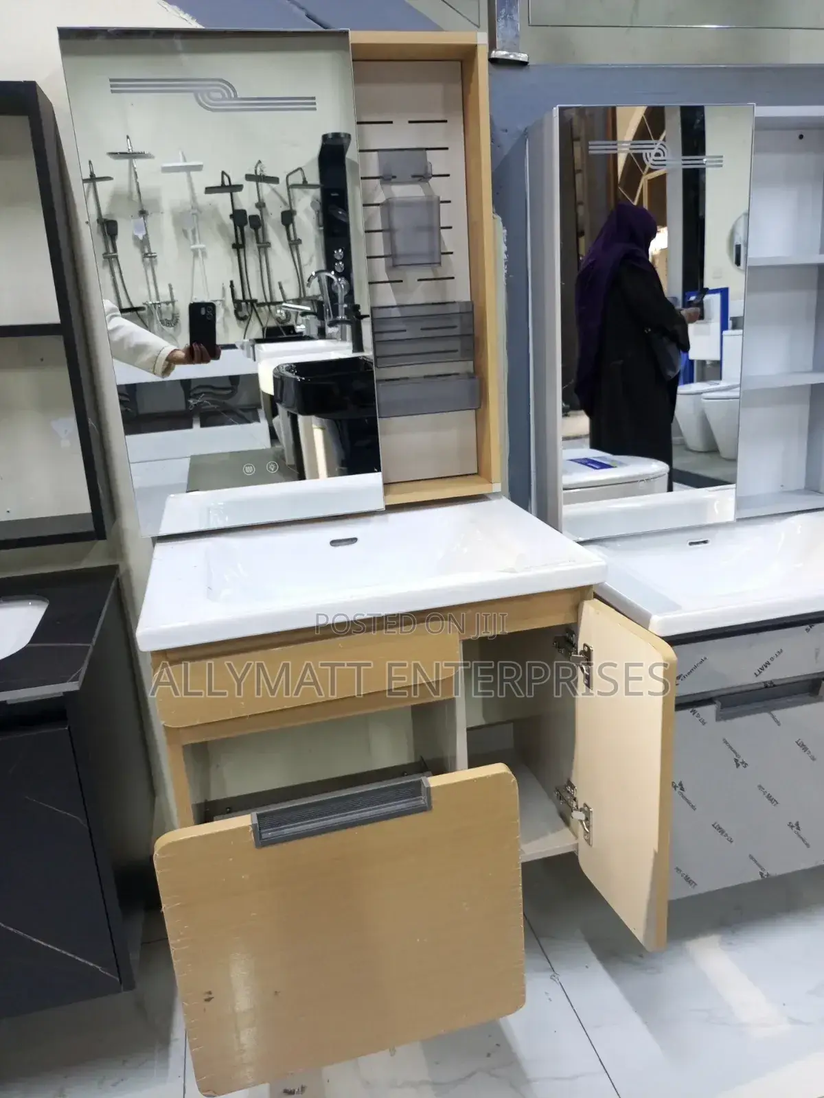 Led Mirror Handwash Basin Vanity Cabinet