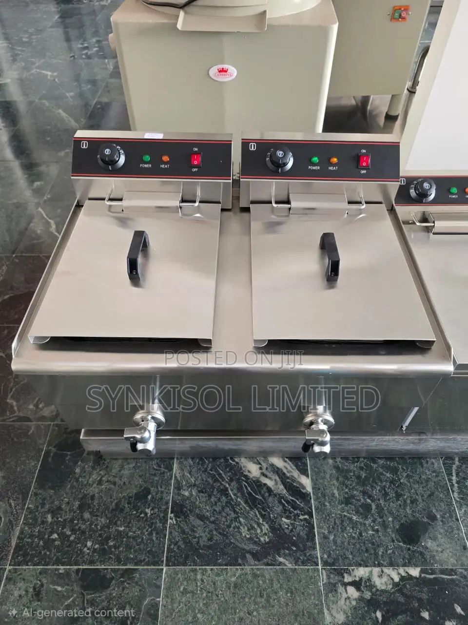 Commercial Countertop Double-Tank Electric Deep Fryer