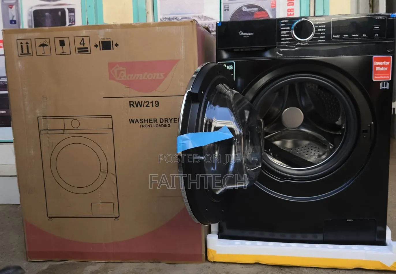 *Ramtons 10kg Washer, 7kg Dryer Rw219 Black