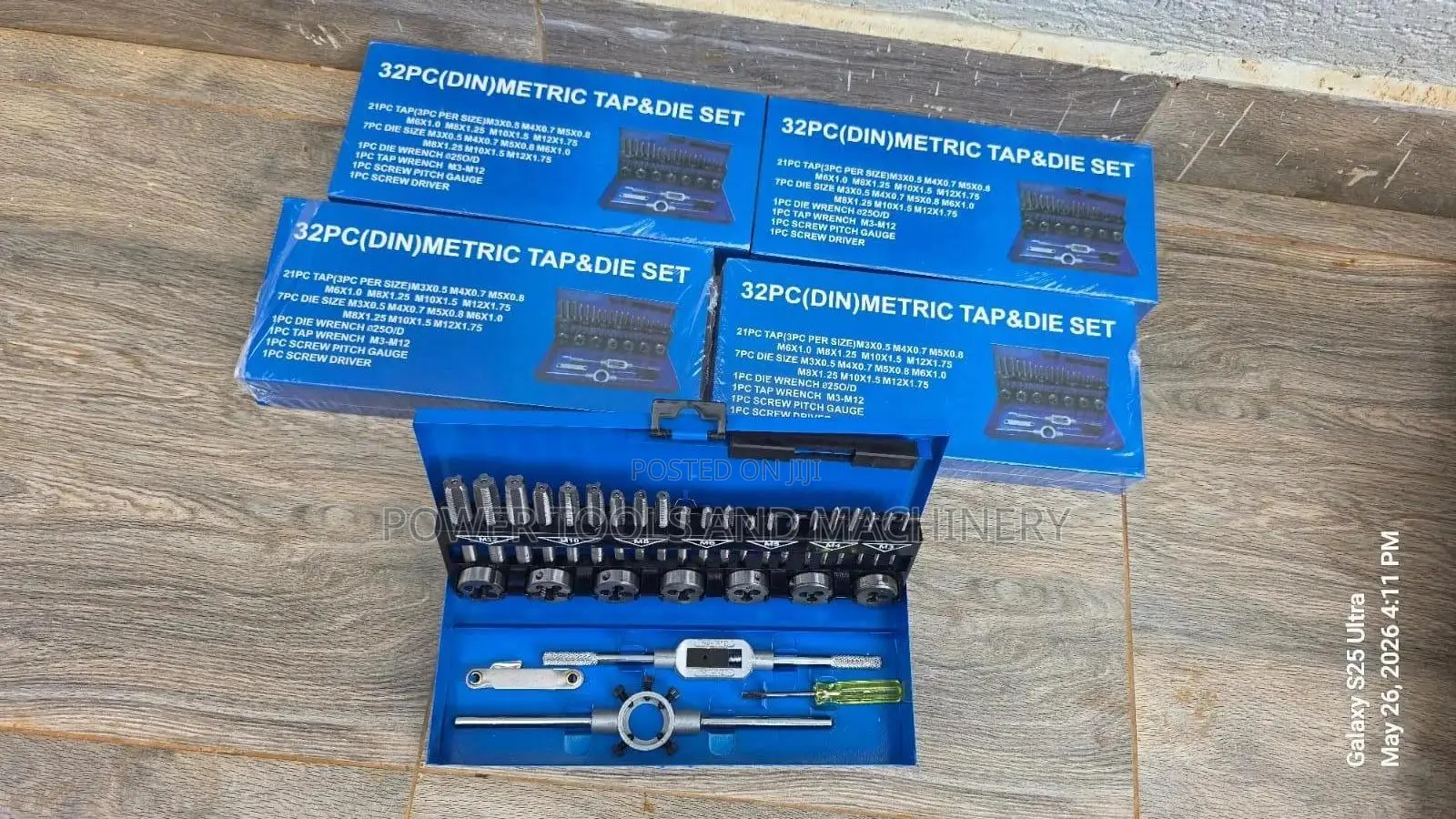 32pcs Metric Tap and Die Set