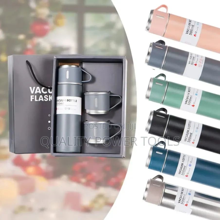 Generic 500ml Stainless Steel Vacuum Flask Gift Set