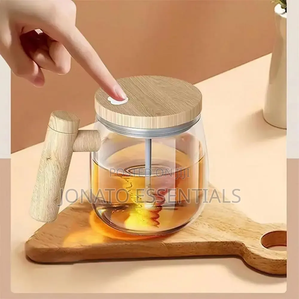 Automatic Electric Self Stirring Mug Glass Coffee Mixing Cup