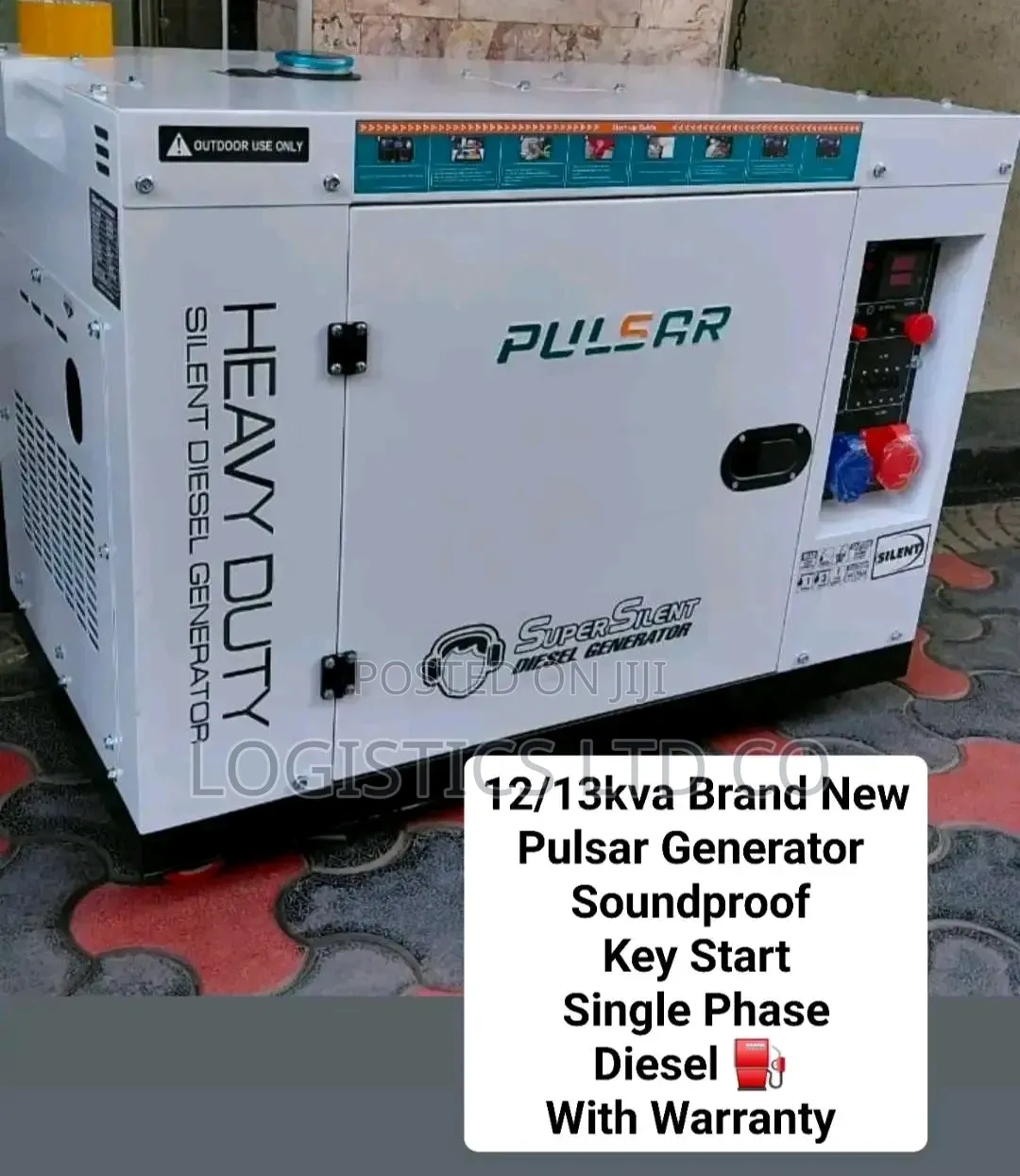 Brand New Pulsar Silent Diesel Generator 10kw-13kva Single / 3 Phase