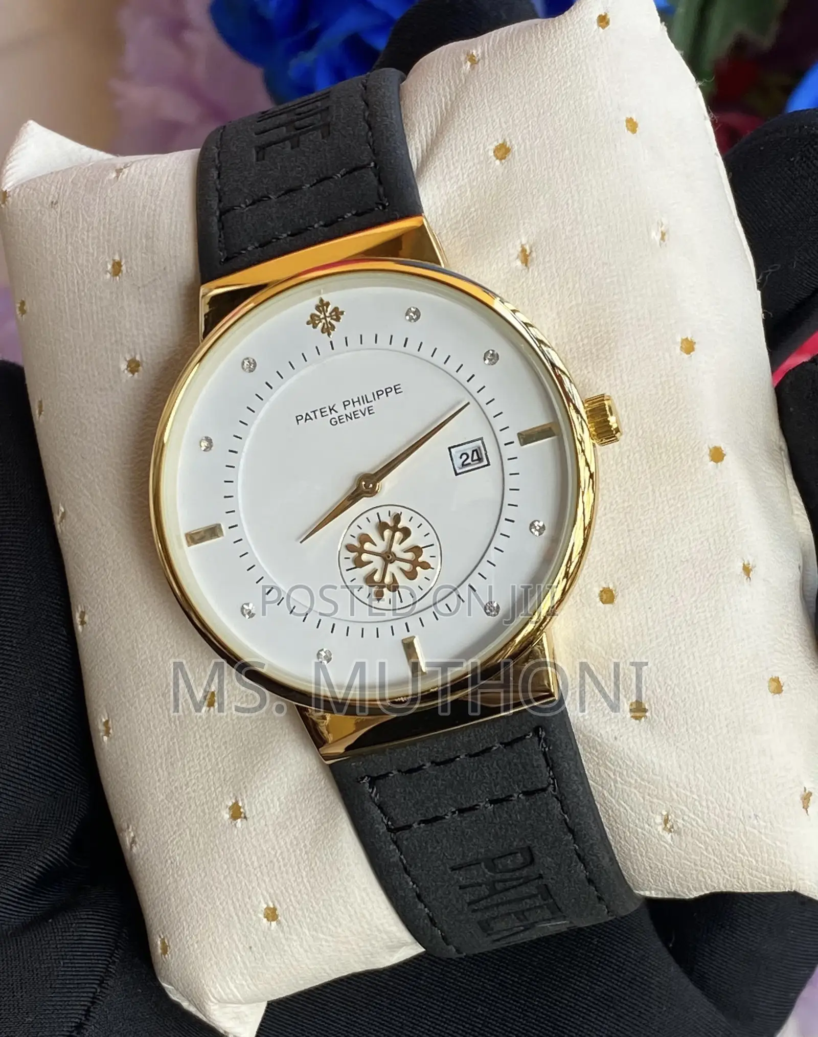 Time Date Display Patek Philippe Gents Watch