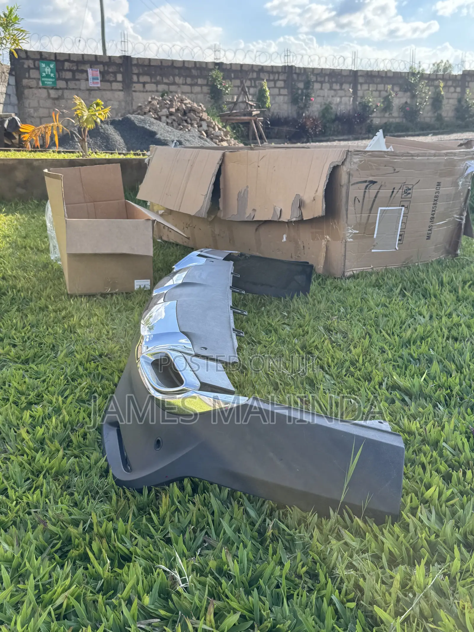 Mercedes Gle Coupe Rear Bumper Amg-Line — Chrome Diffuser, Genuine Oem